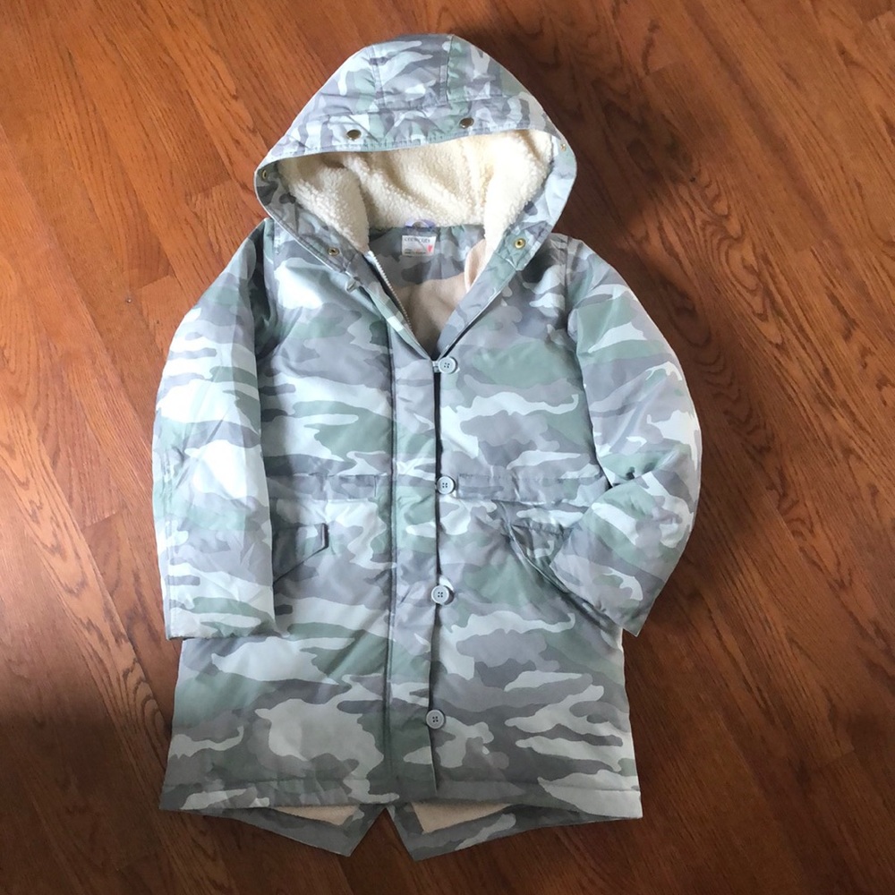 Girls Crew Camo Coat